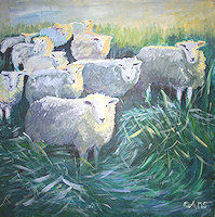 Buiteloopesaap ©Ans (acryl)
